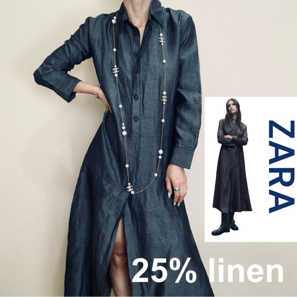 Zara Dark Blue Maxi Dress